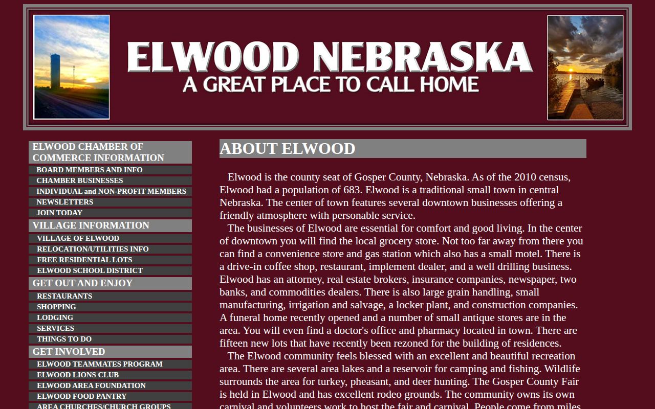 Elwood village information page used for Elwood arrest-record contact routing