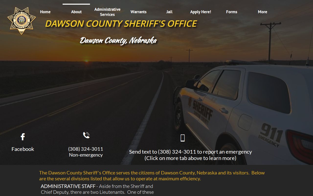 Gosper County booking records reference for Dawson County Sheriff custody information